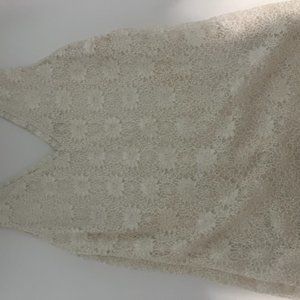 Banana Republic gold lace top medium